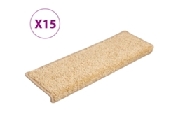 Carpet Stair Tread, Carpet Stair Treads Vidaxl Creme Polipropileno (65 X 21 X 4 Cm)