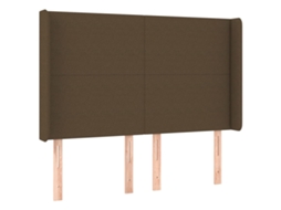 Headboard, Headboards Vidaxl Marrom Tecido (147 X 16 X 118/128 Cm)