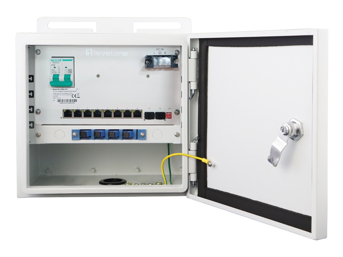 Osw 1031 Switch De Rede Não Gerenciado 2.5g Ethernet Power Over Ethernet (poe) Preto Levelone (100/1000/2500)
