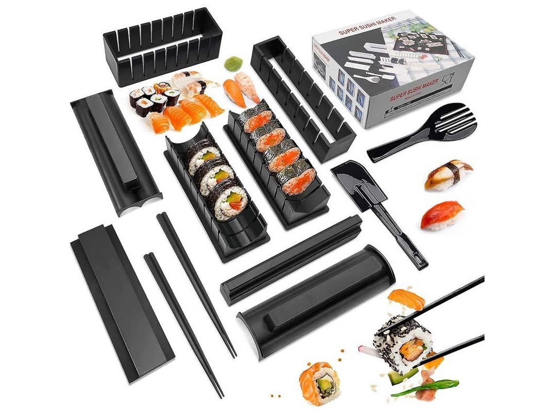 Kit de Fabricação de Sushi Nova Line 12 Peças em Plástico Premium