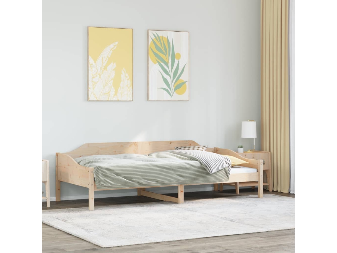 Vidaxl Cama Sem Colchão 90x190 Cm Madeira De Pinho Maciça