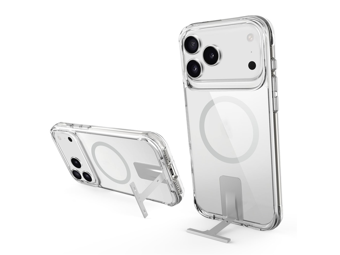 Capa Skalo Iphone 17 Pro Alu Kickstand Tpu - Transparente