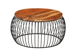 Mesa de centro VIDAXL Marrom Madeira (68x35 cm)