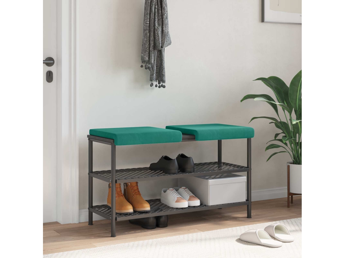 Vidaxl Almofada De Banco 2 Unid. Veludo Turquesa Profundidade 35 Cm
