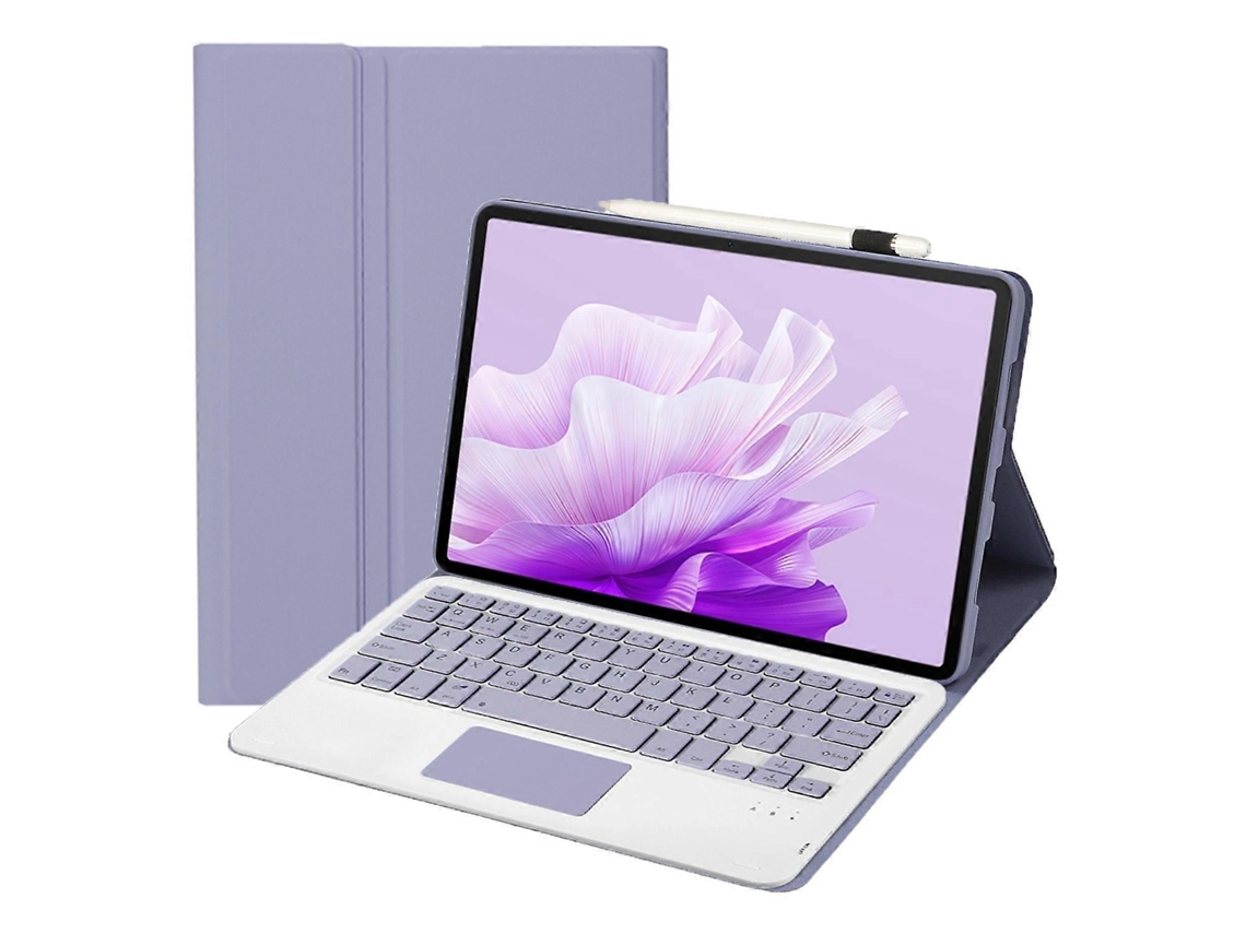 Capa De Couro Ultrafina E Destacável Com Teclado Bluetooth E Touchpad Para Tablet Huawei Matepad 11.5 S 2024 (ah20-a)