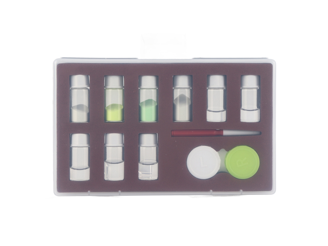 Kit de Pó Luminoso Fluorescente 4 Cores para Reparo de Relógios com Acessórios Completos