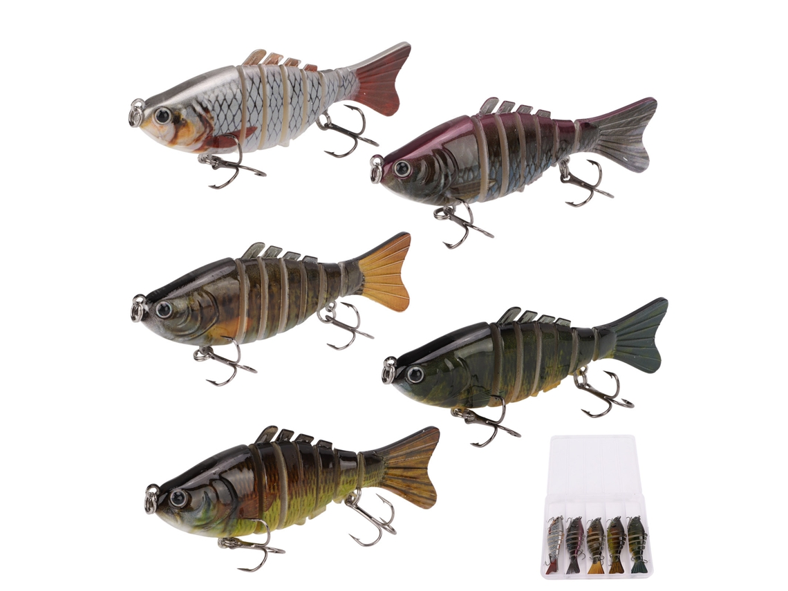 Lure Bionic Bait (multi-joint Design, Bionic Fish Attraction) 10cm 15.5g Plastic Hard Bait 7-joint Fish Hs001
