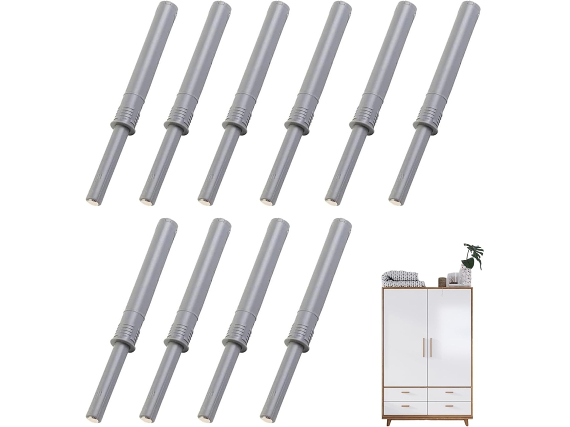 10-fechos Magnéticos De Pressão, Plástico De 4, 2-polegadas, Abridor De Armário Com Mola Para Guarda Roupa, Closet