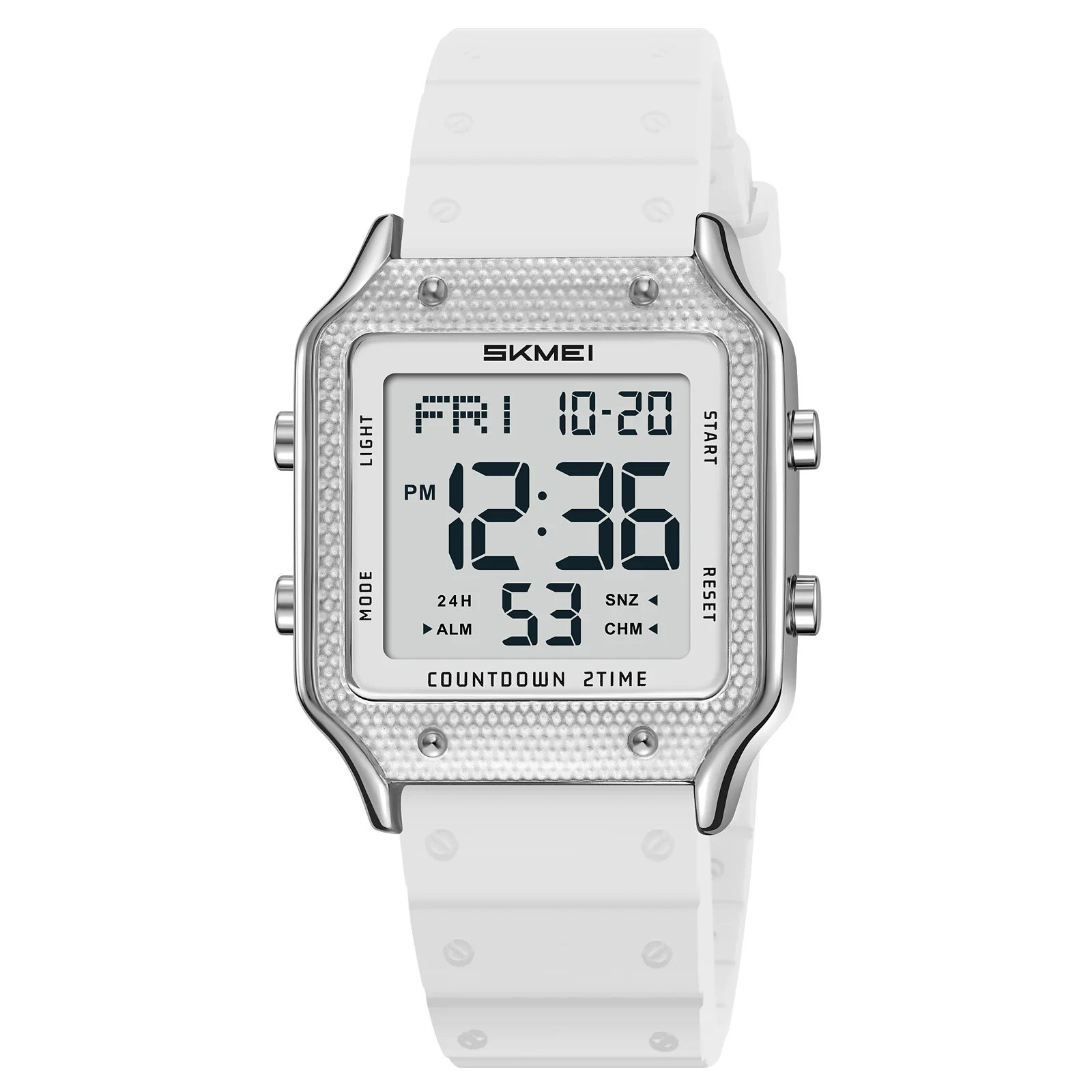 Relógio MDUG esportivo masculino elegante com exibição de data e dia da semana, pulseira de aço inoxidável