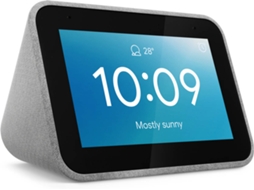 Rádio LENOVO Smart Clock (Bluetooth - Google Assistant - Cinza)
