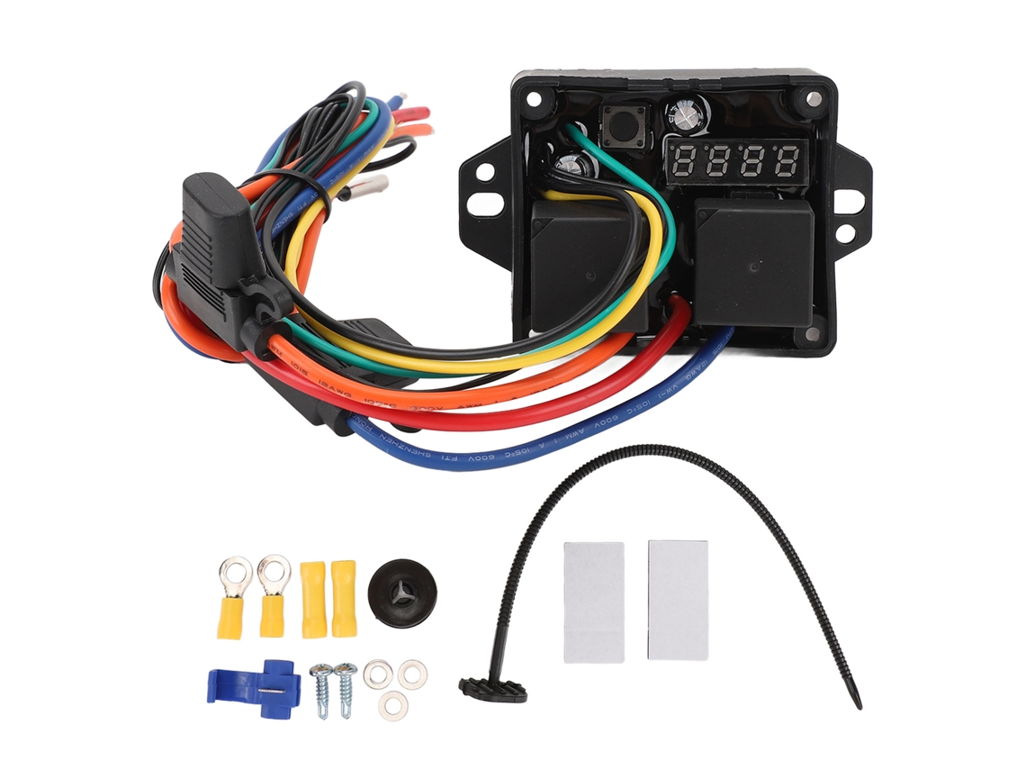 Kit Controle Térmico Digital 12V com Interruptor Ajustável | S/MARCA
