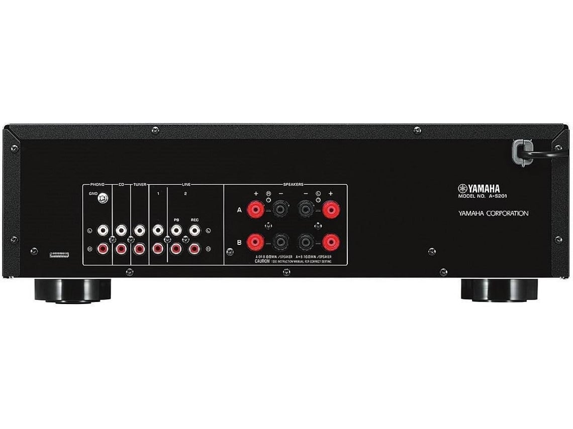 Amplificador Stereo YAMAHA AS201 Prateado Worten.pt