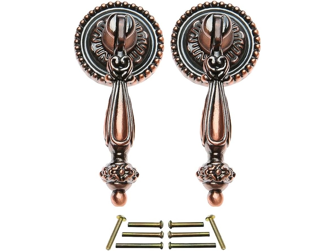 Conjunto de 2 Puxadores Gaveta Estilo Europeu com Design Suspenso, Ideais para Gavetas e Portas de Armários BRILVIBERA