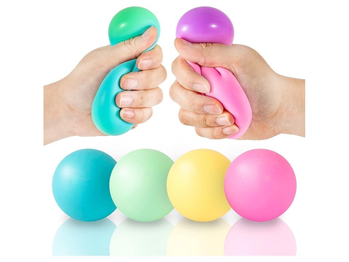 2026 2025 Bola Anti estresse Mágica Mudança de Cor 4 pack Bola de Relaxamento Macia Arco íris para Aliviar Ansiedade