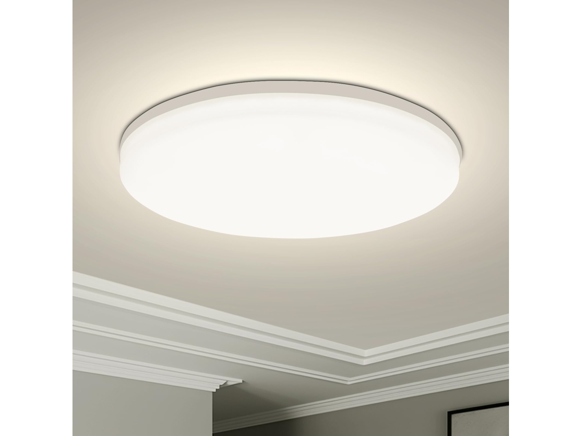Luminária de Teto Led Redonda Moderna, Fonte de Alimentação Ca MDUG (luz Natural 23cm 36w)