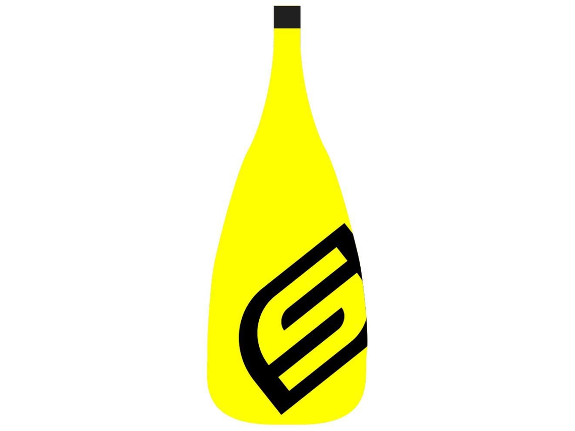 Paddle Surf Paddles Fiberglass Plus 3 Seções Amarelo 175-220 Cmsafe Waterman