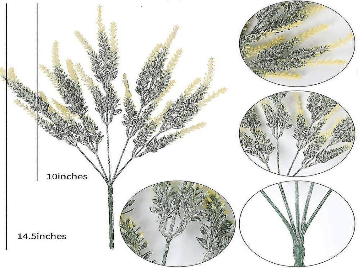 Lavanda artificial - 12 flores - Branca, Rosa, de plástico - Para interiores e residências | Lurelia