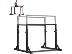 VEVOR Dip Bar Dip Stand Station 800 Lbs Altura Ajustável para Treinamento de Força