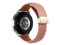 Bracelete de Couro Genuíno 20Mm Liberação Rápida Fivela Borboleta para Coros Pace 2/Apex 42Mm Rosa Escuro