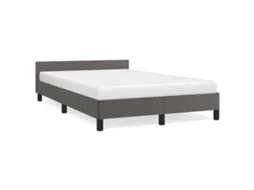 Bed Frame With Headboard, Bed Frames With Headboard Vidaxl Cinzeto Couro Artificial (120 X 200 Cm)