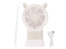 Ventilador Portátil Bicheiro 3 Velocidades Usb Branco