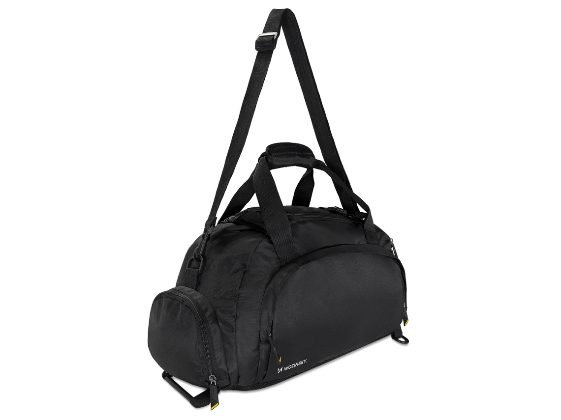 Bolsa De Viagem Esportiva Wozinsky Mochila De Mão Aprovada Para Avião 40x20x25 Cm Preta (wsb B01)