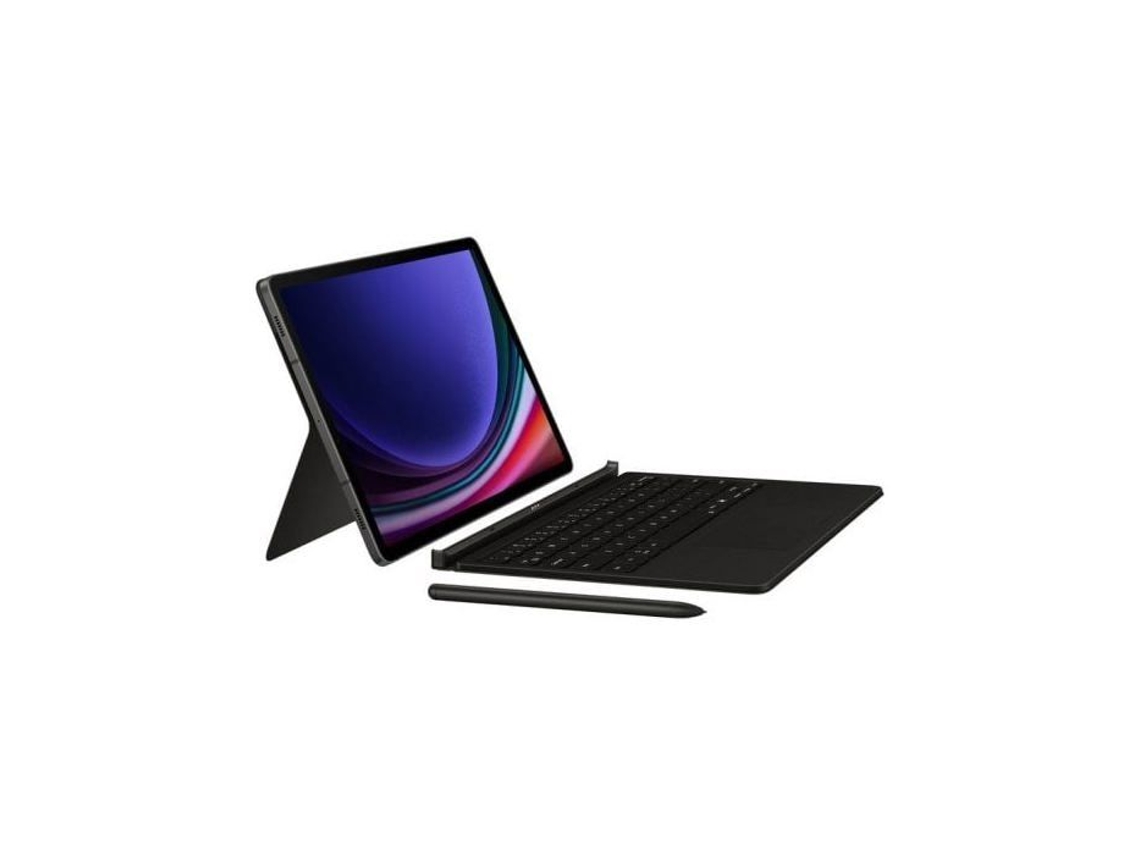 Capa De Livro Samsung Com Teclado Preto Para Galaxy Tab S9