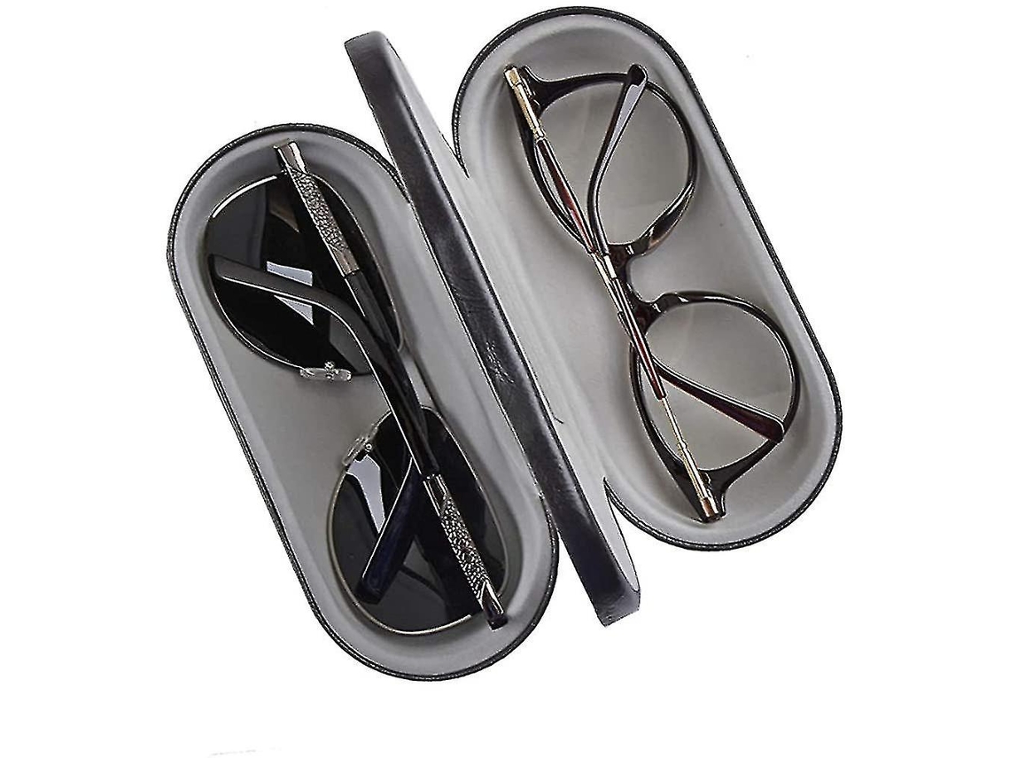 2 em 1 Estojo Rígido Duplo para Óculos, Compatível com 2 Pares AQUAFORGE (não Compatível com Óculos de Sol)