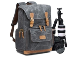 Mochila Para Câmera Dslr, Bolsa Para Laptop De 15,6 Polegadas, Bolsa De Viagem Para Câmera Cinza Escuro Brilvibera