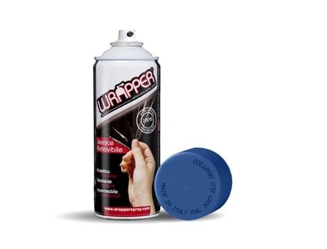 Spray De Tinta Removível Wrapper, Cor Ral 5017 Azul Trânsito Wrapper Spray