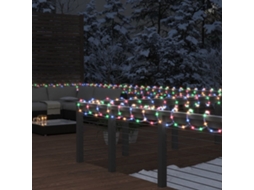 Candeeiro Cordão de Iluminação com 120 Luzes Led 5 M Pvc Multicolorido