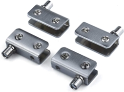 Conjunto De 4 Dobradiças Para Portas De Vidro, Pivotantes De 90°, Resistente A Impactos, Coloridas