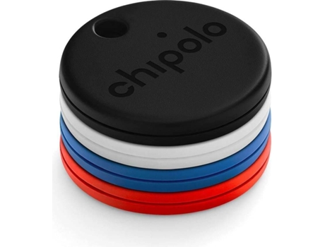 Localizador CHIPOLO Pop (4 unidades - Preto/Branco/Vermelho/Azul)