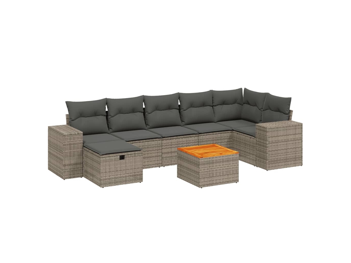 Garden Sofa Set, Garden Sofa Sets Vidaxl Cinzeto Rattan / Vime (n/a)