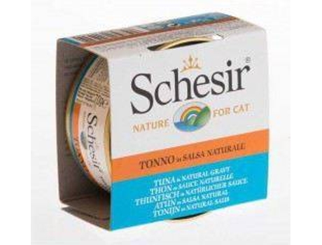Ração para Gatos SCHESIR (14x70 g - Húmida - Sabor: Atum com Robalo)