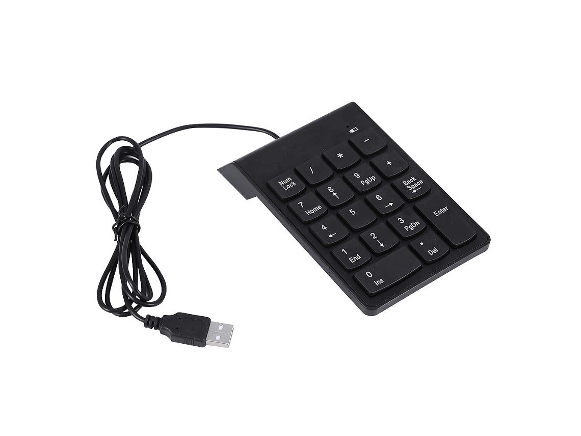 Teclado Numérico Usb Mini Numpad 18 Teclas Laptop Desktop Pc Plug and Play Resistente