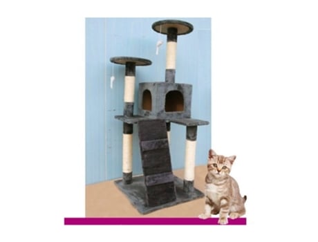 Poste Rascador para Gatos, Árvore, Parque Infantil, Poste Rascador para Gatos, H120 cm TRADE SHOP TRAESIO