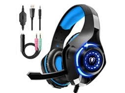 Auscultadores Bluetooth TRUMSEN  Gm-1 Over Ear Microfone Azul