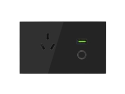 Tomada De Parede Laxiscreed Com Carregamento Usb E Interruptor De Toque Para Maior Comodidade