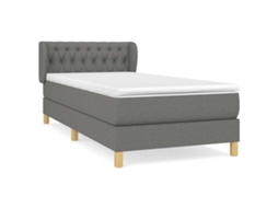 Box Spring Bed, Box Spring Beds Vidaxl Cinzeto Tecido (100 X 200 Cm)