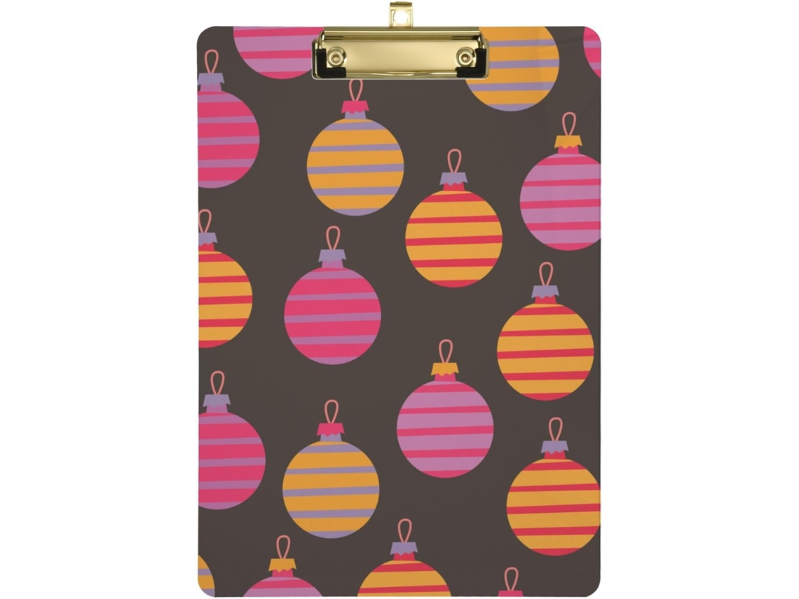 Prancheta de Natal Em Acrílico Transparente Com Balões Estampados Sem Emendas, Um Belo Acessório Amamentação