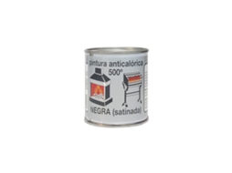 Tinta Resistente Ao Calor 500 ºc Preta 125 Ml