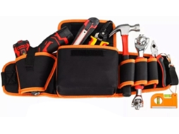 Bolsa De Cintura Multifuncional Haofy Para Ferramentas Manutenção Furadeira Elétrica, Organizada E Elegante Para