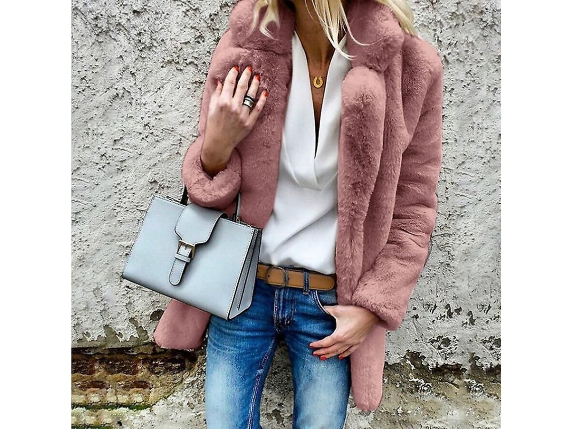 2026 chaqueta de Mujer Abrigo Fluffy Poliéster