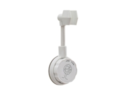 Lurelia Suporte Ventosa Para Chuveiro Abs Branco 16,5 Cm Rotação 360º Ajustável Universal