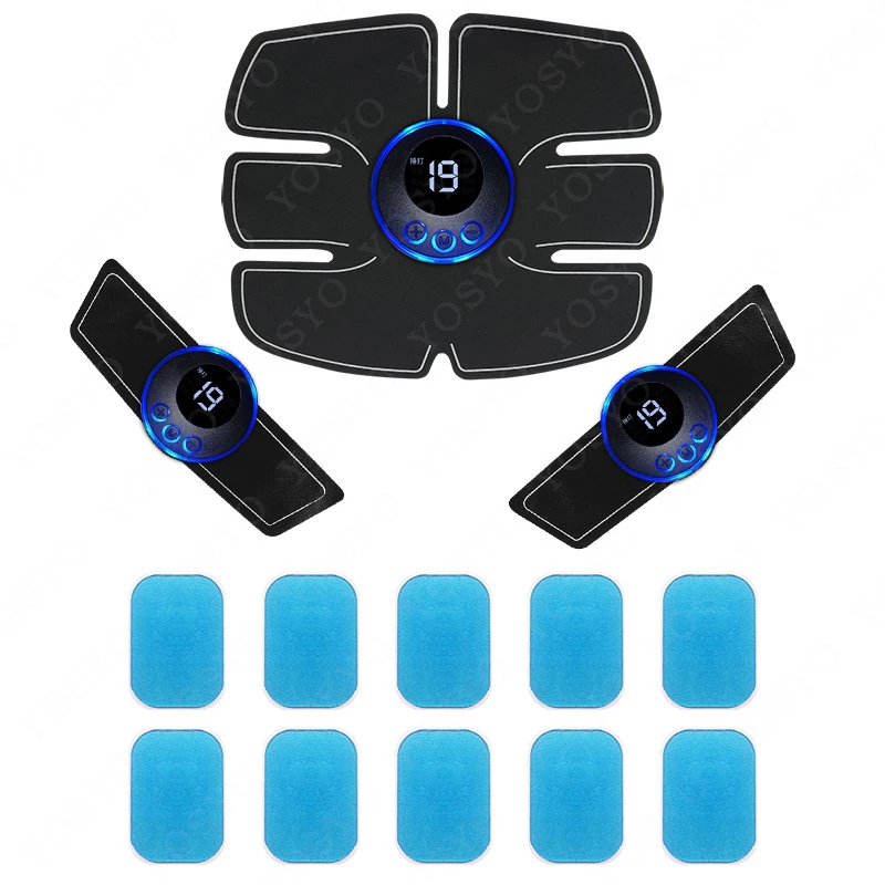 Estimulador Muscular Ems Recarregável, Treinador Inteligente Para Exercícios De Quadril E Abdômen, Massageador Corporal Elétrico Emagrecimento E