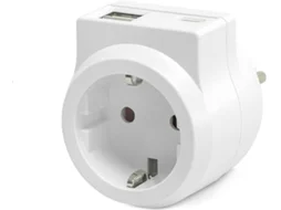 Adaptador Shuko GARZA 2 USB + USB-C