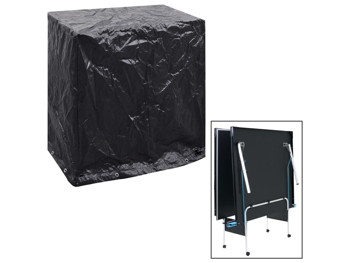 Vidaxl Capa Para Mobiliário De Jardim Mesa Ténis 8 Ilhós 160x55x182 Cm