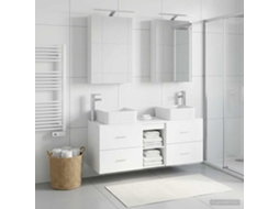 Vidaxl Conjunto De Móveis Para Banheiro 5 Pcs Branco