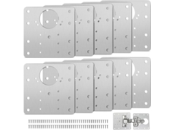 Placa De Reparo Para Dobradiça De Armário Com Furos, 10 Peças, De Suporte De Individuais